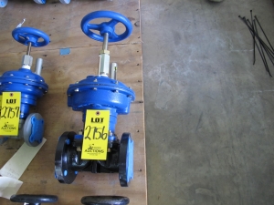 VALVE, DIAPHRAGM TYPE, 2-1/2" SIZE, 150 LB RATING, DUCTILE IRON POLYPROPYLENE LINED MATERIAL, FLANGED CONNECTIONS, WEIR STYLE, EPDM DIAPHRAGM SOFTGOODS, INDICATING HANDWHEEL OPERATOR. WITH LOCKING DEVICE (W-51) LOADING & HANDLING FEE $5-